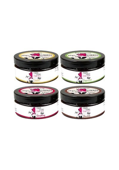 Nipple Nibblers Erotictingle Çilek+çikolata+vanilla+nane Aromalı Memeucu Hareketlendirici Balsam 50şer Ml 4lü Göğüskremi Seti
