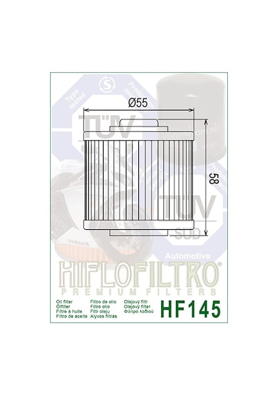 Yamaha Mt03 Yağ Filtresi Hıflo Hf145 2006-2012