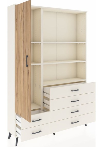 Arges Dolap 7 Raflı 6 Çekmeceli Tek Kapaklı 132x30x195 Aytaş... Aytaşı Arges Dolap 7 Raflı 6 Çekmeceli Tek Kapaklı 132x30x195 Aytaş... Aytaşı