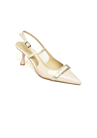 Fox Shoes U676051408 Ten Rugan Alçak Topuklu Kadın Ayakkabı Ten