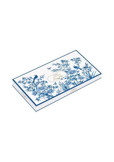 Easy Life Paradise Garden Porselen Dikdörtgen Tabak 20cm X 13cm Mavi