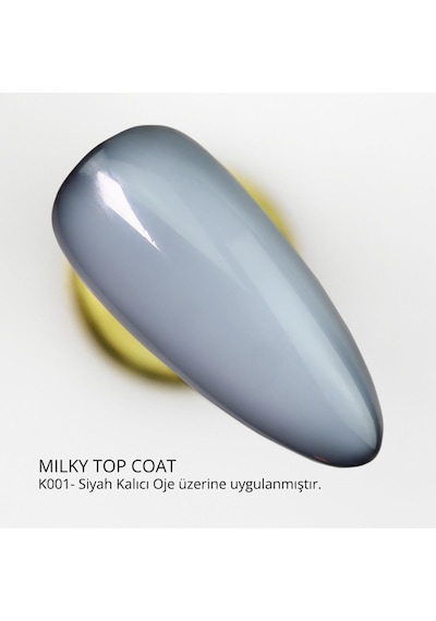 Momo Professional Undefined Kalıcı Oje İçin Milky Top Coat 10 Ml