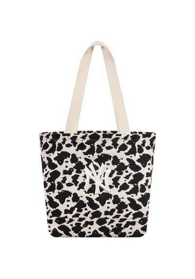 New Era Cow Jacquard Neyyan Ltcblk Kadın Tote Çanta-13815 Açık Bej