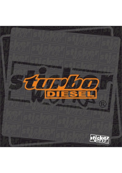 Turbo Diesel Sticker Turuncu