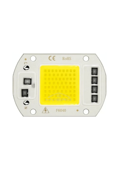 220 Volt 50 Watt Kırmızı Projektör Cob Led Çipi