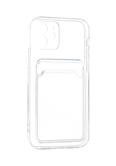 Apple İphone 12 Kılıf Kart Şeffaf Silikon - Şeffaf Çok Renkli