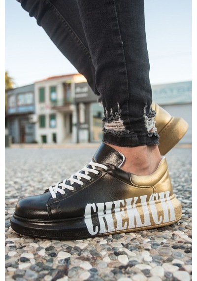 Ch254 Cbt Pittura Erkek Ayakkabı 438 Sıyah / Sarı Chekıch Siyah