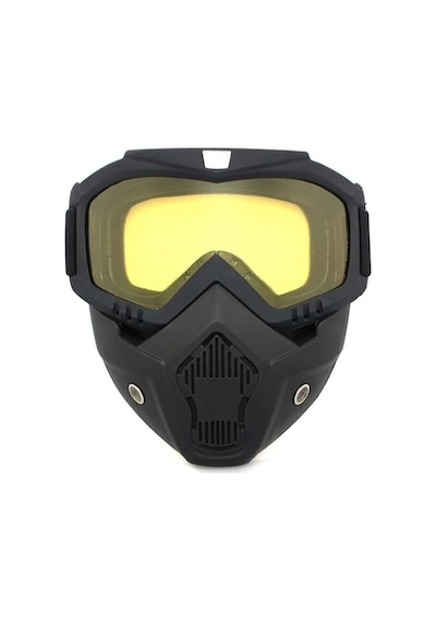 Prosev Motosiklet Kask Maskesi Ve Gözlüğü Mkm Sarı