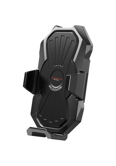 Knmaster Tt-880 Wu Kablosuz Şarjlı Titreşim Önleyicili Motosiklet Telefon Tutucu Gri