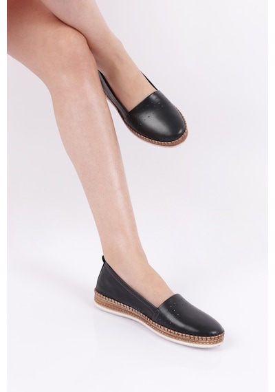 Dgn P25-22y P25-1512-R1534 Soft Anatomic Footwear Deri Kadın Ayakkabı Siyah