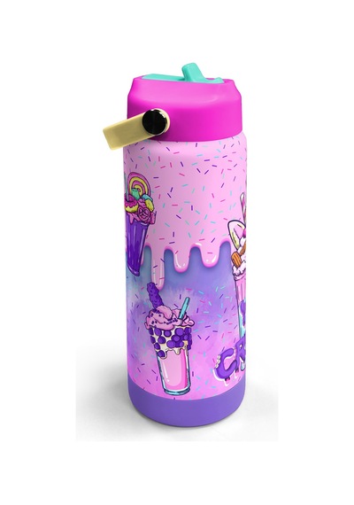 Coral High Mor Milkshake Dondurma Katlanır Ağızlıklı Çelik Termos 650 Ml 38378 Mor - Açık Pembe