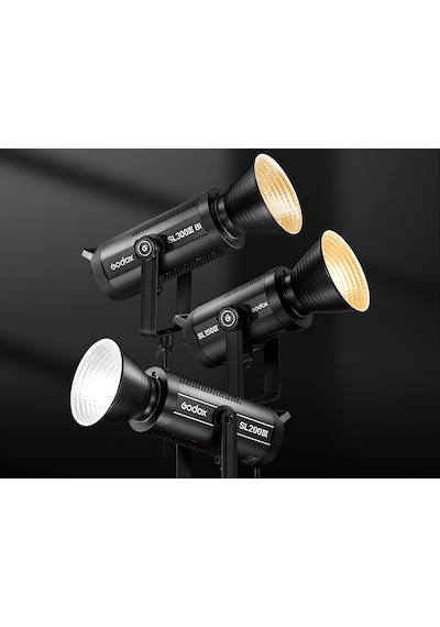 Godox Sl200ııı Led Video Işığı 200w 5600k Yüksek Crı 96+ Sessiz Fan 8 Özel Efekt Desteği