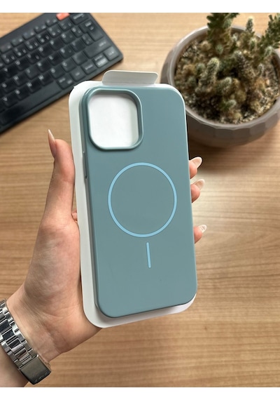 Apple Uyumlu iPhone 14 Pro Max Animasyonlu Stylus Silikon Kılıf Yeşil