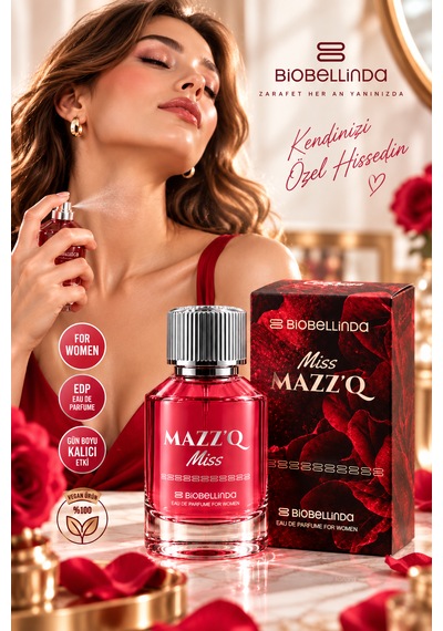 Mazz Q Miss Kadın Parfüm Eau De Parfum Zarafetin Ve Güzelliğin Kokusu 50 Ml Aromatik