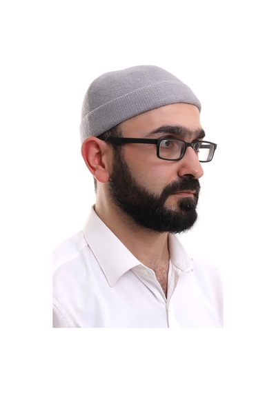 Açık Gri Katlamalı Sade Desen Kışlık Orlon Takke Şapka Gri