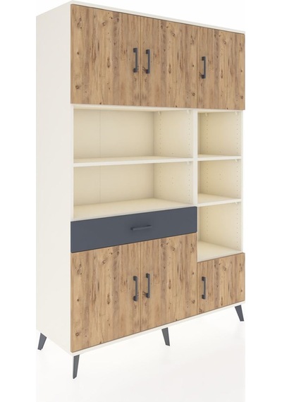 Hyperion Dolap 10 Raflı Tek Çekmeceli 6 Kapaklı 132x44x195 Aytaşı-çam/antrasit Atlas Çam/antrasıt Hyperion Dolap 10 Raflı Tek Çekmeceli 6 Kapaklı 132x44x195 Aytaşı-çam/antrasit Atlas Çam/antrasıt