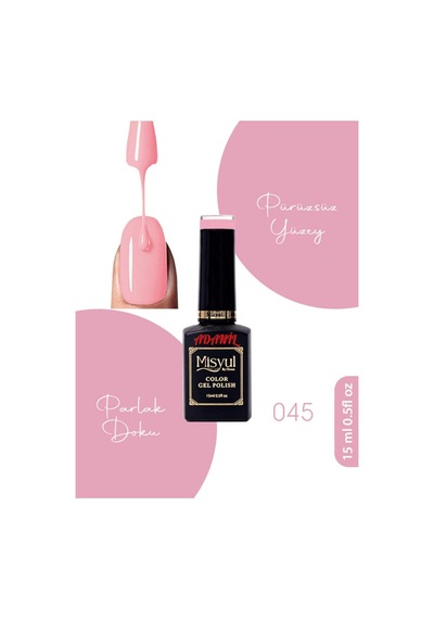 Adanil 15 ML Misyul Profesyonel Kalıcı Oje No:045
