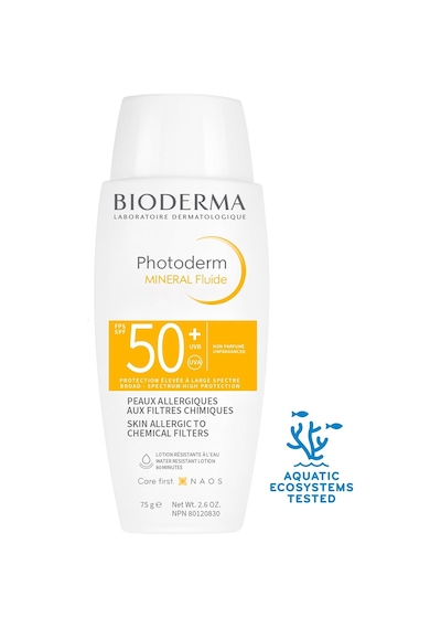 Bioderma Photoderm Mineral Fluid Spf50+ Çok Hassas Ciltler İçin Çok Yüksek Korumalı Yüz, Vücut Güneş Kremi 75 G