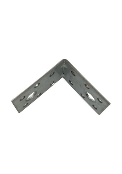 Cateksss Mobilya Dolap Köşe Bağlantı Sabitleme L Demir Gönye No:10 35x2x50x50 Mm - 5 Li Paket Gri