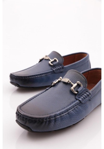Dgn 1010 Erkek Metal Aksesuarli Comfort Ayakkabi 1010-2531-R18475 Mavi