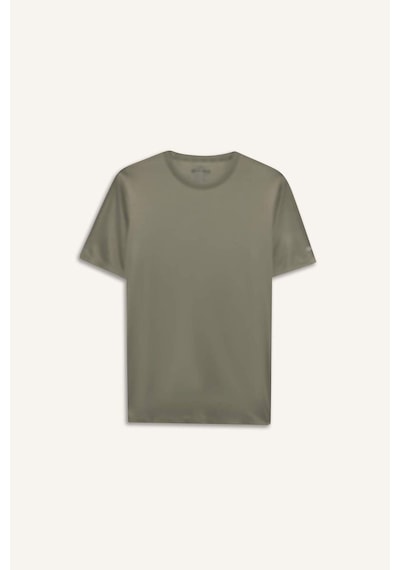 Defacto - Slim Fit Dar Kesim Bisiklet Yaka Çabuk Kuruyan Nefes Alabilen Esnek Kumaş Baskılı Sporcu Kısa Kollu Haki Defacto - Slim Fit Dar Kesim Bisiklet Yaka Çabuk Kuruyan Nefes Alabilen Esnek Kumaş Baskılı Sporcu Kısa Kollu Haki