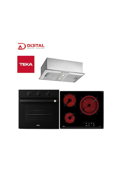 Teka HBB 54500 BK - TZ 6316 - GFH 55 Ankastre Set Siyah