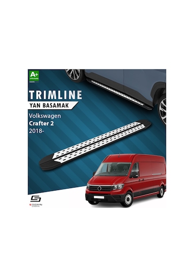 S-dizayn Vw Crafter 2 Van Trimline Gri Yan Basamak 272 Cm 2018 Üzeri