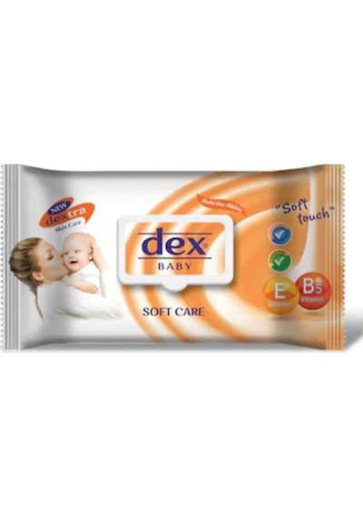 Dex Bebek Islak Havlu Kapaklı 72li X 24 Adet Softcare Turuncu