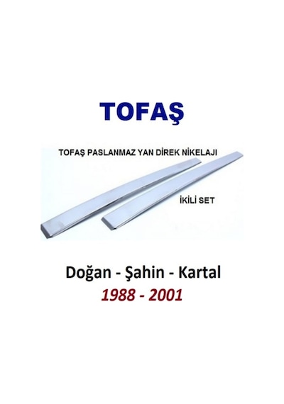 Tofaş Uyumlu Doğan Şahin Kartal Orta Direk Krom Seti Sağ Sol   Paslanmaz