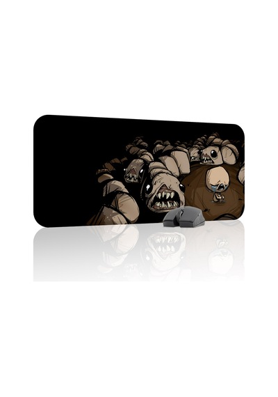 Binding Of Isacc Kaymaz Dikişli Kauçuk Oyuncu Mousepad V4 - 70x30 Xl Gaming Mouse Pad Fare Altlığı