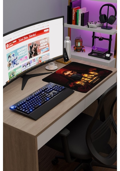 Diablo Kaymaz Dikişli Kauçuk Oyuncu Mousepad V5 - 48x40 Xl Gaming Mouse Pad Fare Altlığı