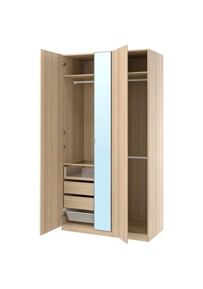 Ikea Meşe Modern Kapaklı Gardırop 125x60x236 Cm