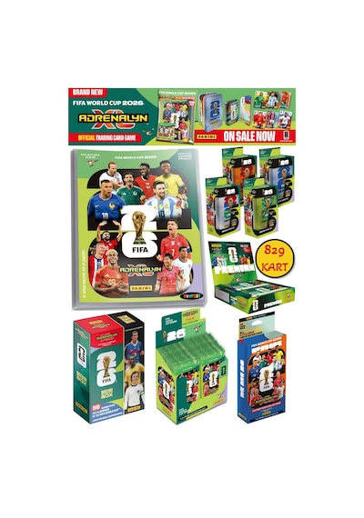 Dünya Kupası 2026 Panini Adrenalyn Xl Dev Set Koleksiyonluk Mega Kutu Kart Full Seri 829 Kart