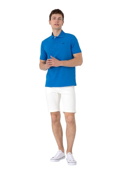 U.S. Polo Assn. Erkek Regular Fit Polo Yaka Basic T-shirt Kobalt