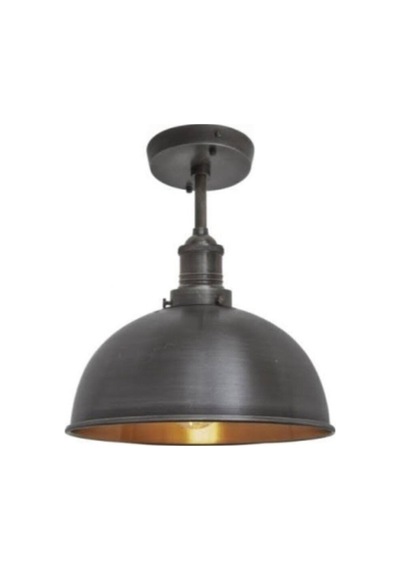 Rsylight Retro Metal Dekoratif Siyah Rustik Tekli Sarkıt Avize Çap 30 Cm Beyaz