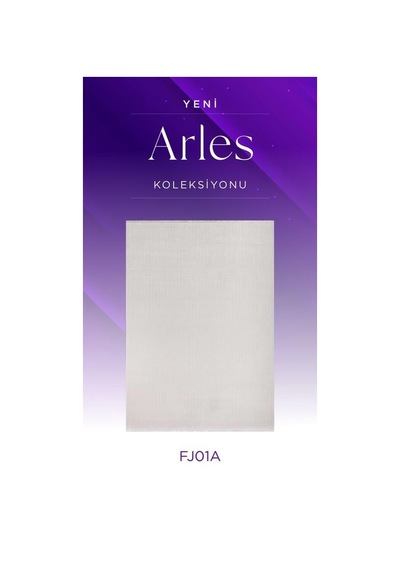 Royal Halı Arles Fj01a Krem Akrilik Yumuşak Dokulu Modern Çizgili Halı
