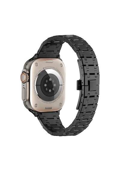 Watch 44mm Uyumlu Krd-83 Metal Zore Kordon-siyah