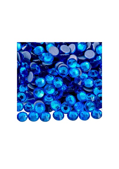 Gymo Premium Kalite Altı Düz Ütü İle Yapışan Hotfix Kristal Taş Ss16 3.8-4mm Capri Blue 720 Adet