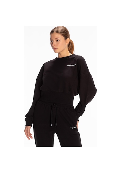 Kappa Authentic Jessa-wmn-sweatshirt Kadın Siyah Regular Sweatshirt