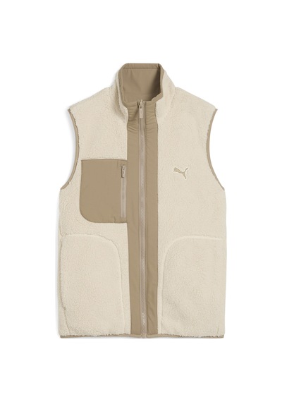 Puma Reversible Sherpa Vest Kadın Yetişkin Yelek Krem