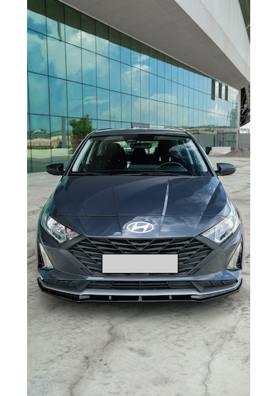 Hyundai İ20 2023+ Ön Lip Parlak Siyah Ön Tampon Eki Sportif Görünüm