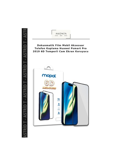 Dokunmatik Film Mobil Aksesuar Telefon Kaplama Huawei Psmart Pro 2019 6d Temperli Cam Ekran Koruyucu