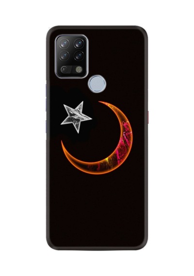 Tecno Pova Kılıf Resimli Desenli Silikon Platinium Series Ay Yıldız 1884