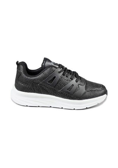 Jump 27878 Siyah - Beyaz Kadın Sneaker Günlük Spor Ayakkabı
