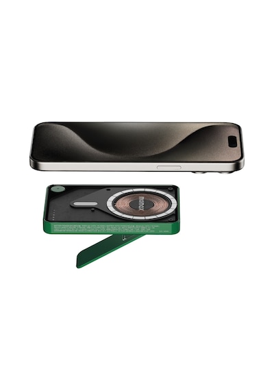 Momax IP131HKG Power X Pro+Magnetic Wireless 5000 mAh Standlı + USB-C Kablo Powerbank Yeşil