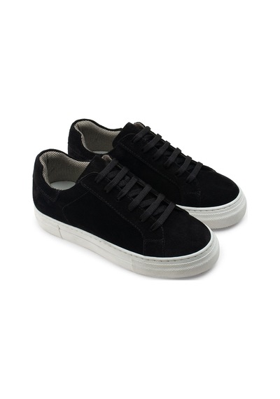Deery Hakiki Süet Siyah Sneaker Kadın Ayakkabı - Z1681Zsyhc04 Siyah