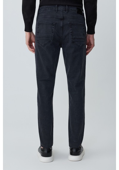 Morven Erkek Siyah Denim 5 Cep Slim Fit Jean Kot Pantolon 26ms003035001 Siyah
