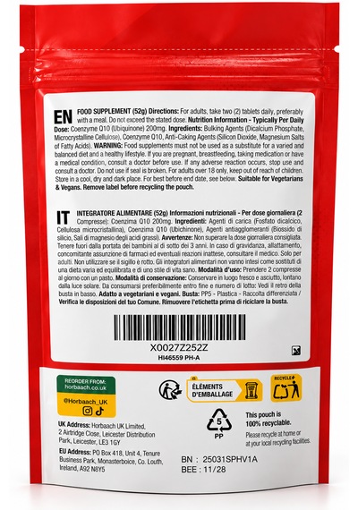 Horbaach Coq10 Koenzim Q10 200 Mg 120 Tablet