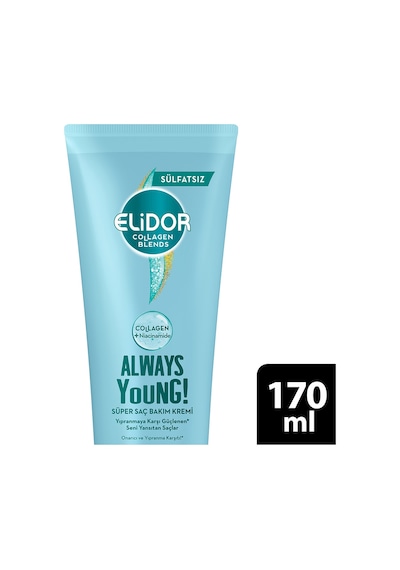 Elidor Sülfatsız Süper Saç Bakım Kremi Always Young 170 ML
