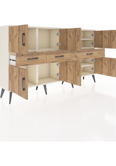 Arges Konsol 5 Raflı 3 Çekmeceli 8 Kapaklı 176x30x99 Aytaşı-çam Atlas Çam - Aytası Arges Konsol 5 Raflı 3 Çekmeceli 8 Kapaklı 176x30x99 Aytaşı-çam Atlas Çam - Aytası